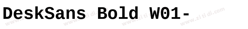 DeskSans Bold W01字体转换